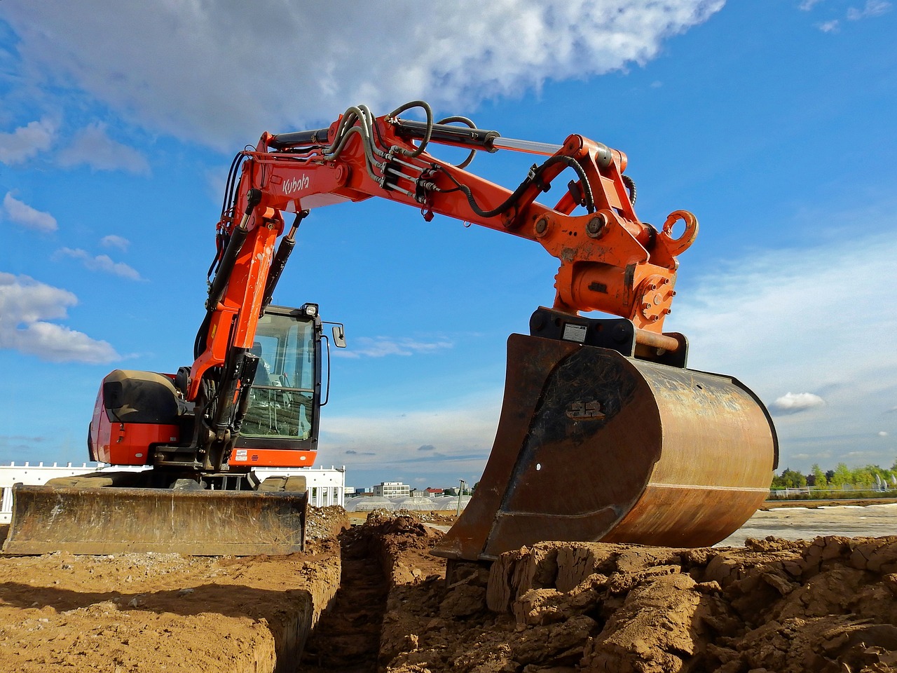 Excavator Digging